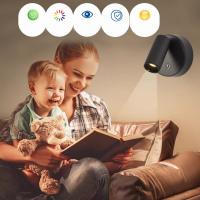 Luz LED de pared portátil, foco recargable por USB, rotación de 360 °, sin cableado, lámpara magnética para dormitorio - details 5