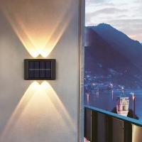 Luz Solar de pared para exteriores, lámpara LED impermeable, iluminación luminosa hacia arriba y hacia abajo, decoración de valla de jardín y balcón, luz Solar - details 2