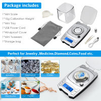 Báscula Electrónica de Precisión 0.001g ORIA con Carga USB Peso Digital para Joyería Portátil Laboratorio Peso en Milgramos Rectangular Eléctrico - details 4