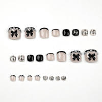 Arte de Uñas de Playa de Verano 24pcs Uñas Falsas de Acrílico con Perlas 3D para Uso en Salones de Belleza y Hogar DIY - details 4