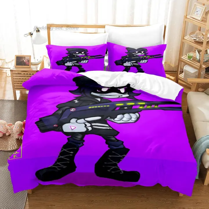 Juego de Ropa de Cama de Drón de Asesino Tamaño Cama Doble, Plena, Rey Estampado 3D Anime Kawaii - 1