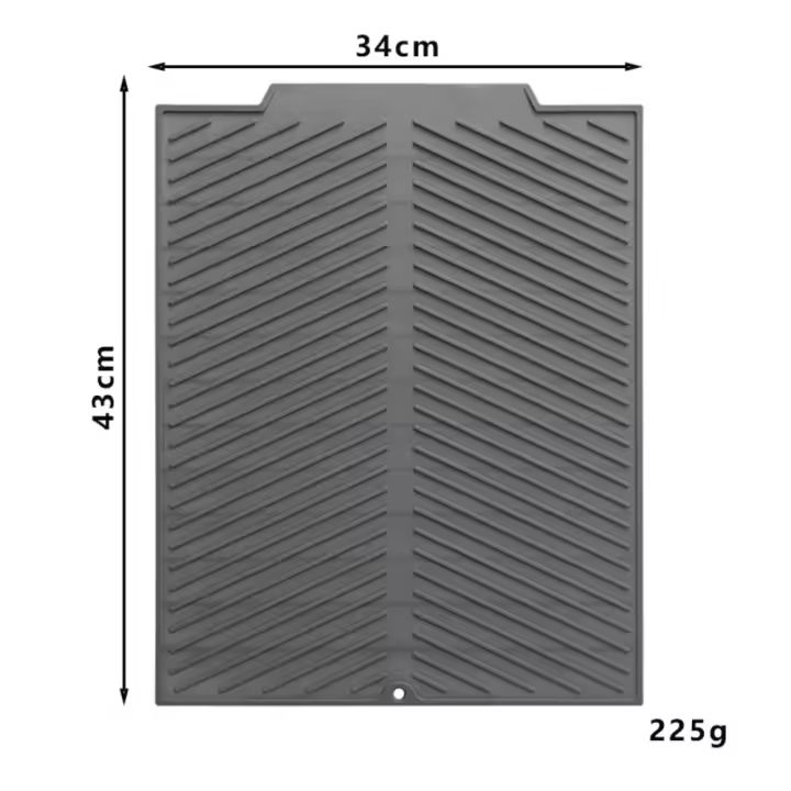 Alfombrilla de tabla de drenaje de silicona antideslizante, almohadilla de aislamiento térmico de mesa plegable, almohadilla de secado de platos resistente al calor, S/M/L - 1