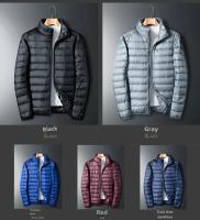Chaqueta holgada de plumas de ganso blanco, chaqueta ligera con capucha, cuello alto para hombre, corte ajustado con capucha juvenil - details 2