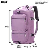 Mochila De Viaje Para Mujer IKE MARTI Gran Capacidad Deportiva Yoga Fin De Semana Con Múltiples Bolsillos Cierre De Cremallera - details 3
