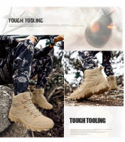 Botas militares de combate táctico para hombre, zapatos de seguridad para el trabajo, caza, tobillo, zapatillas de deporte al aire libre, Botas de senderismo de corte alto, seguridad - details 15