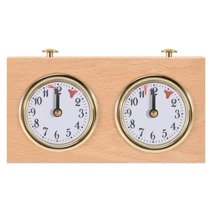 Chess Timer, Professional Digital International Chess Clock, Wooden Count Up Down Chess Timer, Portable Chess Timer - 1