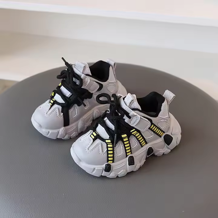 Zapatillas Deportivas para Niños Primavera-Otoño Suela Antideslizante, Suave y Transpirable de Cuero - 1