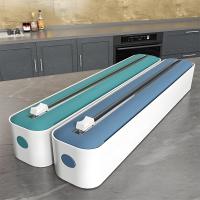 Cortador de película adhesiva, artefacto de refrigerador sin lágrimas para cocina casera, caja de corte de cubierta de película adhesiva multifuncional para colgar en la pared magnética - details 3