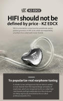 KZ EDCX-auriculares con cable, intrauditivos colgantes, AUX de 3,5mm, con micrófono, Monitor deportivo para juegos, auriculares con cancelación de ruido - details 0