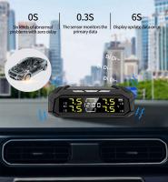Sensor de E-ACE para coche TPMS, sistema inteligente de monitoreo de presión de neumáticos de 8bar para vehículos con 4 sensores, reloj electrónico, pantalla LCD - details 5