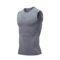 Chaleco deportivo para hombre, prenda de secado rápido, transpirable, cruzado, tipo delgado, sin mangas, ajustado, elástico, entrenamiento, Verano - details 17