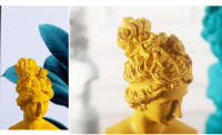 Estatua de busto de resina de diosa nórdica, figuras creativas de resina de Venus, entrada de escritorio, sala de estar, adornos de decoración del hogar, artesanías de arte - details 5