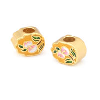 Pulseras de Brass Dorado Mate 4PCS Grande Agujero Abalorios para Hacer Joyas DIY - details 41