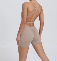 Mono de yoga Peach para levantamiento de glúteos y espalda hermosa para correr al aire libre para mujer, ejercicio ajustado, mono de fitness de secado rápido - details 33