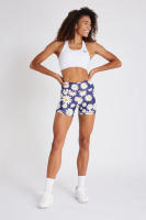 Nueva transfronteriza de Europa y Estados Unidos de la moda de dibujos animados de impresión pantalones cortos de cintura alta de elevación de la cadera de deportes fitness running yoga pantalones de tres cuartos femeninos - details 4