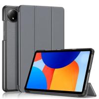 Funda de cuero con triple soporte magnético para Redmi Pad SE 8.7, funda rígida inteligente para tableta, 8.7 pulgadas, 2024 - details 8