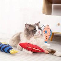 Juguete realista para gatos y peces, juguete interactivo de peluche para masticar con sonido, a prueba de mordeduras para gatos y gatitos, estimula el juego, 1 ud. - details 0