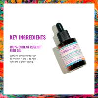 Good Molecules Aceite puro de semilla de rosa mosqueta prensado en frío - Aceite facial hidratante y antienvejecimiento para rellenar, equilibrar e hidratar - Cuidado natural de la piel para el rostro - details 2