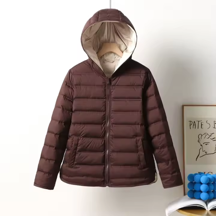 Abrigo Ligero de Cashmere para Mujer Invierno 2025 Cuello Alto, Exterior de Poliéster, Forro de Poliéster, Certificado CE - 1