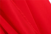 V neck women summer solid lantern short sleeve chiffon elegant vintage long party dress - details 32