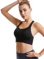 Sujetador deportivo para mujer, Top corto, chaleco de Yoga con cremallera frontal, talla grande, correa ajustable a prueba de agua - details 12