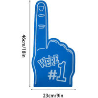 2 guantes gigantes de dedo EVA para porristas, universales, inspiradores, para niños y adultos, recuerdos de fiesta - details 5