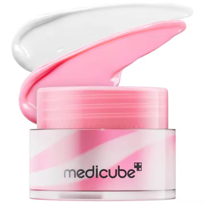 medicube PDRN mascarilla para dormir bálsamo luminoso |   Salmón PDRN, colágeno, manteca de karité para labios más suaves, hidratación duradera, durante la noche y - 1