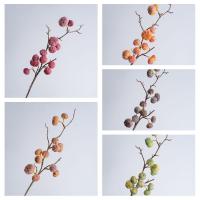 Arreglo de flores, 12 ramas de calabaza artificiales de frutas, simulación realista hecha a mano, calabaza, plantas falsas elegantes, decoración de otoño - details 5
