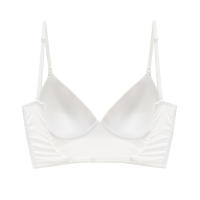 Lencería Sexy sin espalda para mujer, ropa interior con escote en V profundo, sujetador de realce de corte bajo, Bralette transpirable Invisible de espalda baja - details 14