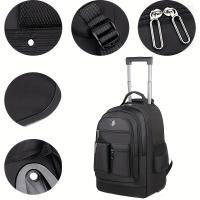 1 mochila de viaje multifuncional con asa telescópica, gran capacidad - details 4