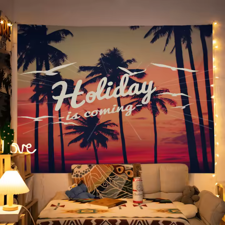 Tapiz Naturaleza Premium Cuadros de Decoración Pared Dormitorio Diseño Minimalista Camping - 1