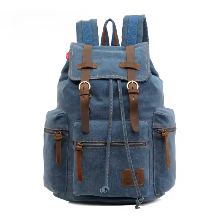 Bolso de lona bolso de hombre retro mochila bolso de ordenador mochila de estudiante - 1