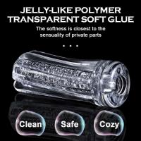 Leten Manual Copa de masturbación masculina de silicona realista vagina clítoris bolsillo coño ejercicio de resistencia productos para adultos juguete sexual para hombres mayores de 18 años - details 5