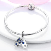 Pulsera de encanto S925 Plata esterlina 100% real con diseño de animales para mujeres joyería fina de cumpleaños regalo con piedra principal de zirconia y otros materiales naturales - details 8