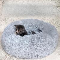 Cama de refrigeración para mascotas, cojín redondo para perros y gatos, sofá lavable ultrasuave, cómoda, Donut Cuddler - details 1