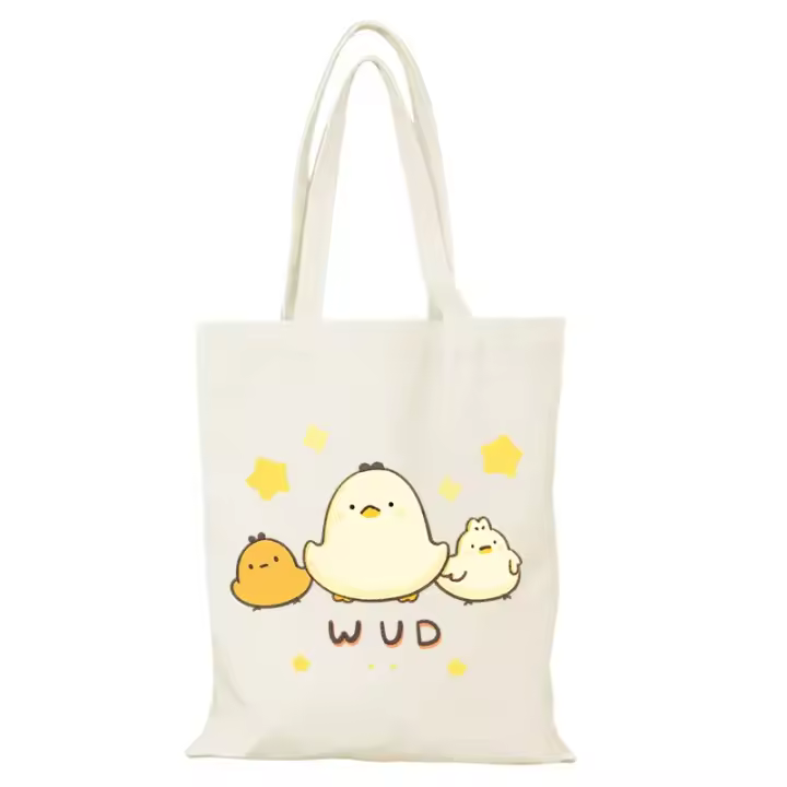Bolso de compras, bolso ecológico de dibujos animados, bolsos de personaje para mujer, bolsos nuevos, bolso de mano para mujer, bolso de compras de tela de playa, bolso de hombro plegable de lona - 1