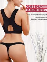 Sujetador Posquirúrgico Para Mujer, Sujetador Deportivo Con Cremallera Frontal Y Espalda Hueca Con Correas Ajustables - details 2