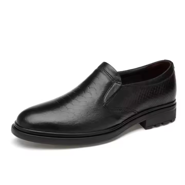Botas de hombre Bjjgi clásicas de cocodrilo italiano + piel de vaca de capa superior + cinturón + falda + zapatos formales - 1