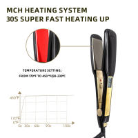 Plancha de Hierro Plano de Titanio Ajuste Táctil de Temperatura Tratamiento de Cerina Brasileña - details 4