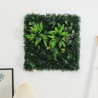 Panel de pared de plantas artificiales DIY, vida eterna, protección UV, alfombra de eucalipto Artificial, verde realista - details 4