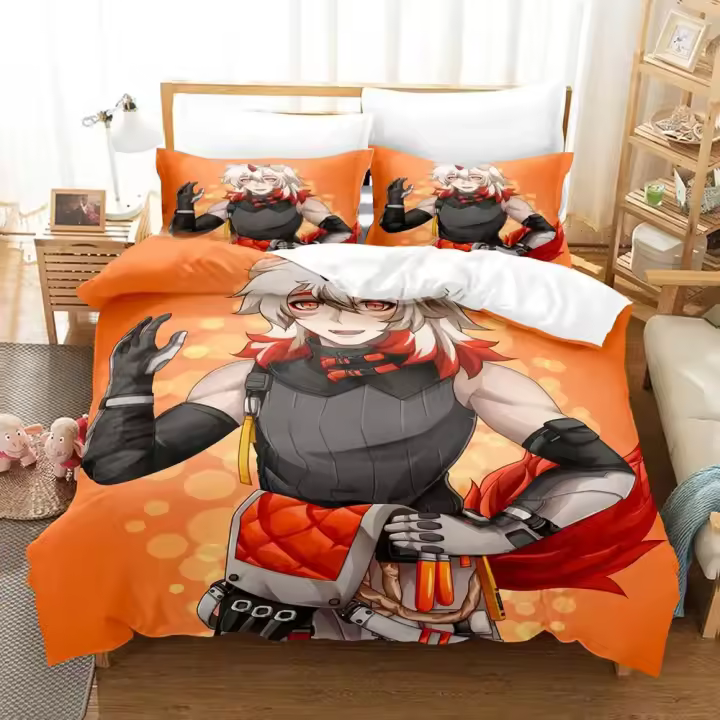 Juego de Ropa de Cama 3D de Anime Arknights Funda de Edredón Cubierta de Almohada Comforter para Rey y Reina Tamaño de Cama Grande Para Hombres y Mujeres - 1