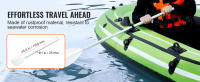 VEVOR-bote de pesca inflable para 5 personas, balsa portátil de PVC fuerte, Kayak, remos de aluminio de 45,6" - details 4