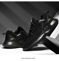 Zapatillas de correr de verano para hombre, zapatillas ligeras y transpirables de malla de aire para hombre, calzado para correr al aire libre, caminar, entrenamiento atlético - details 16