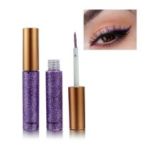 HANDAIYAN Delineador de ojos líquido, juego colorido, 10 colores, delineador de ojos metálico plateado dorado con diamantes, barras de delineador de ojos impermeables, brillo duradero - details 16