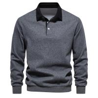 Sudaderas con cuello tipo Polo para hombre, ropa informal y Social, sudaderas de algodón de calidad, nuevo diseño de moda de otoño, 2025 - details 11