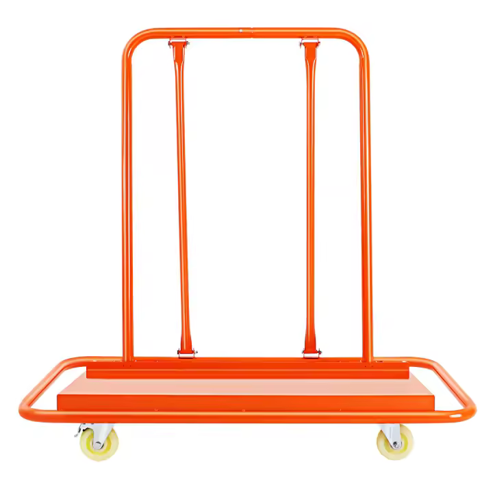 Carro de láminas para paneles de yeso Carro de cartón con 4 ruedas giratorias silenciosas de acero de 2200 libras para transportar varios paneles 117*58*119 cm/46.06*22.83*46,85 pulgadas - 1