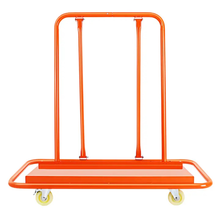 Carro de láminas para paneles de yeso Carro de cartón con 4 ruedas giratorias silenciosas de acero de 2200 libras para transportar varios paneles 117*58*119 cm/46.06*22.83*46,85 pulgadas - 1