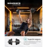 Juego de mancuernas ajustables, con barra adicional, 20KG, 30 KG, para hombres y mujeres, Entrenamiento de fitness, Levantamiento de pesas en el gimnasio de casa - 1 Par - details 6