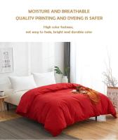 Funda de Edredón de Algodón 100% Sólida con Cierre de Cremallera para Cama King Size Sin Funda de Almohada - details 2