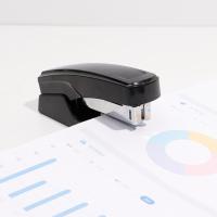 Herramientas de grapado, grapadora que ahorra trabajo, máquina grapadora de papel de Metal portátil, herramientas manuales, grapadoras grises/negras para escritorio - details 4